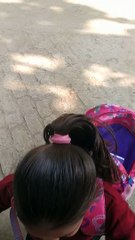 Akshu cute exit after school