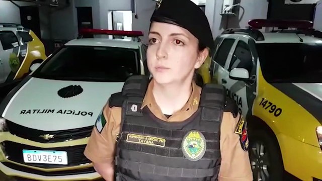 Aspirante Tayana dá detalhes da apreensão de mais de 1 t de maconha em Santa Tereza; destino da droga era Cascavel
