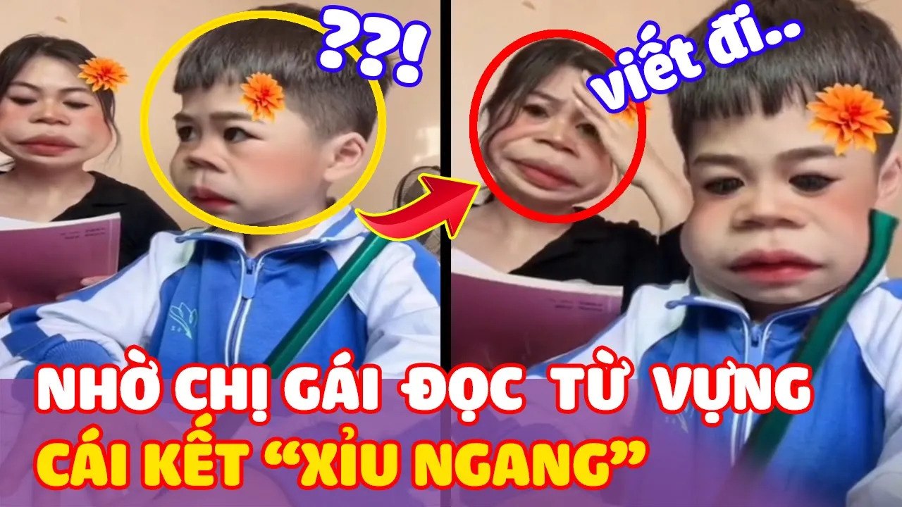 Xỉu nang với 'Trình Độ" tiếng anh của chị gái giúp em "Ôn Bài" trước hôm thi | Thiệt Bất Ngờ