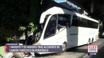 Accidente de autobús en Periférico Sur deja un muerto y 55 personas heridas