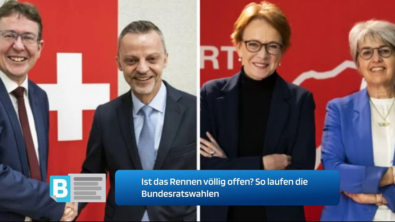 Ist das Rennen völlig offen? So laufen die Bundesratswahlen