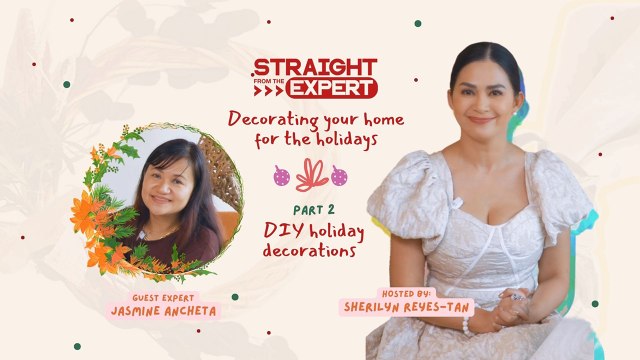 'Straight from the Expert: Creating DIY holiday decor'