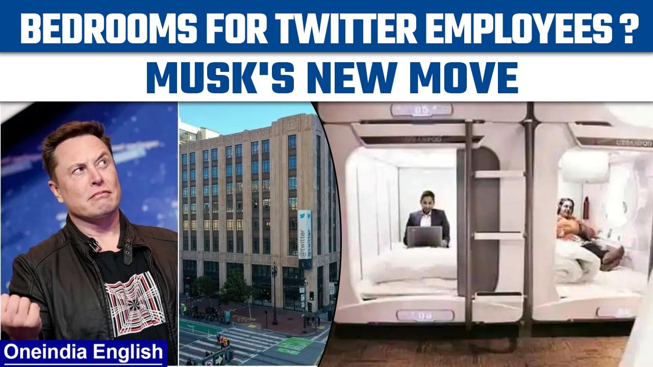 Elon Musk Turns Rooms at Twitter Office into Be...