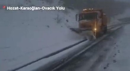 TUNCELİ'NİN YÜKSEK KESİMLERİNDE KAR YAĞIŞI