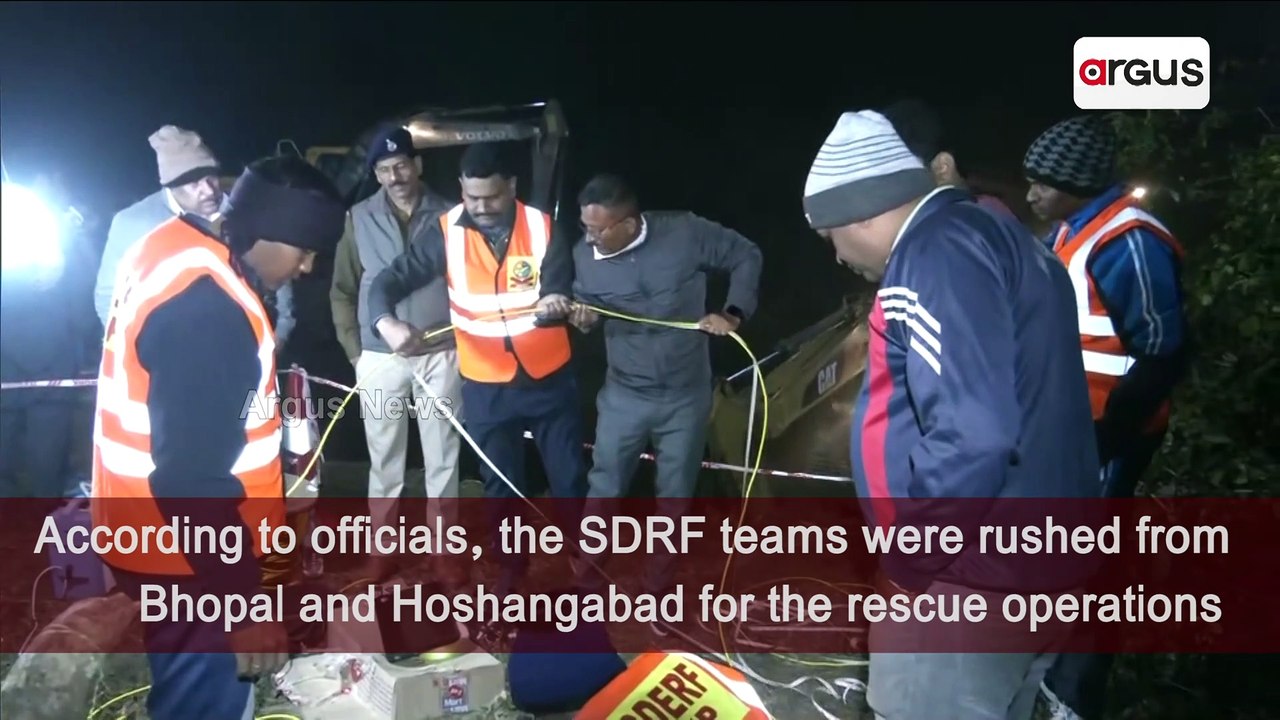 Madhya Pradesh : 8-Year-Old Boy Falls In Borewell, Rescue Operations Underway.