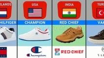 Shoes from different countries | | Branded shoes by different countries