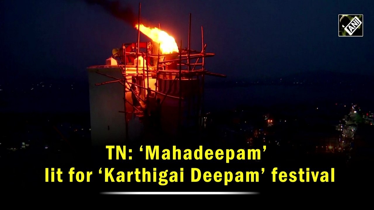 ‘Mahadeepam’ lit for ‘Karthigai Deepam’ festival in TN