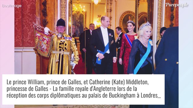 Kate Middleton étincelante : une princesse de choc en robe rouge à sequins, sa tiare fait sensation