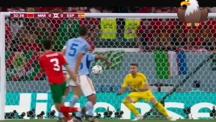 ملخص مباراة المنتخب المغربي مع إسبانيا