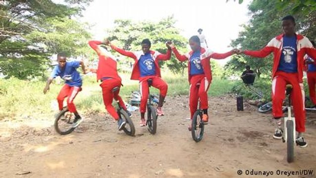 Nigerian youngsters winning hearts through unicycling