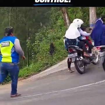 Struggle of Vehicles Climbing Steep Hills