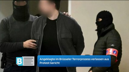 Angeklagte im Brüsseler Terrorprozess verlassen aus Protest Gericht