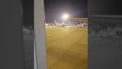 Las imágenes de un incidente en el aeropuerto de Barcelona