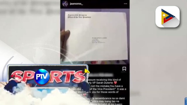 VP Sara Duterete, nagbigay ng liham kay John Amores