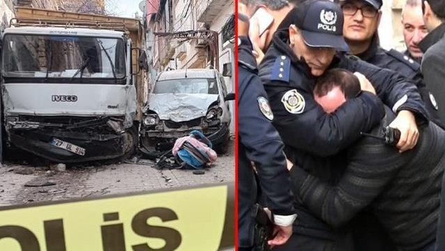 Gaziantep'te feci kaza: Freni boşalan ve yokuş aşağı savrulan kamyonetin çarpmasıyla 1 çocuk hayatını kaybetti, 1'i çocuk 3 kişi yaralandı