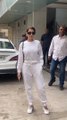 Nora Fatehi spotted in all-white outfit in Bandra