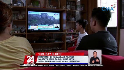 Pagkaramdam ng kalungkutan, posible kahit sa panahon ng kasiyahan gaya ng kapaskuhan | 24 Oras