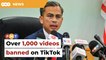 Over 1,000 videos banned on TikTok after GE15