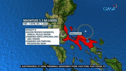 Descargar video: Lindol sa Camarines Norte, naramdaman sa ibang bahagi ng Bicol, pati NCR, Central at Southern Luzon | 24 Oras