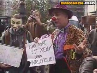 Manifestation des Anonymous de Paris 15-03-08