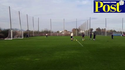WATCH: Shooting practice with Leeds United's Willy Gnonto and Mateo Joseph