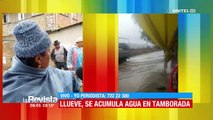 Calles y viviendas inundadas en la zona sur de Cochabamba provoca alerta de vecinos