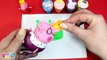 Peppa Pig Family & Friends Play Doh Molds Learn Colors Painting Peppa Surprise Toys Compilation