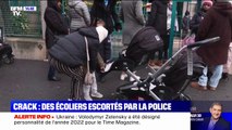À Paris, des enfants escortés par la police municipale pour aller à l'école à cause de la présence de toxicomanes