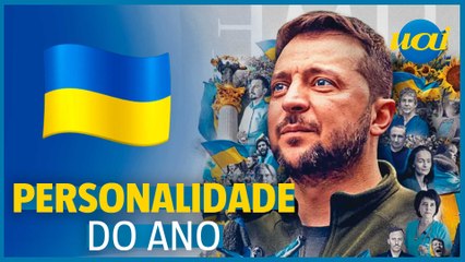 Zelensky é eleito personalidade do ano por revista