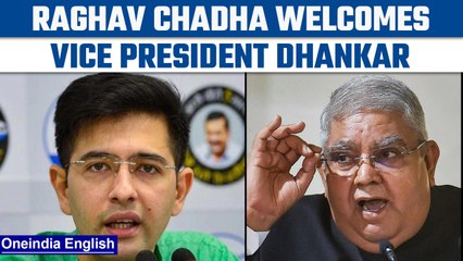 AAP MP Raghav Chadha’s speech welcoming VP Dhankar in Rajya Sabha | Oneindia News *News
