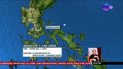 Lindol sa Camarines Norte, naramdaman hanggang sa NCR, Central at Southern Luzon | SONA