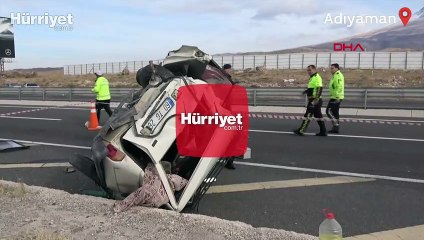 Adıyaman'da belediye başkanının otomobili kaza yaptı