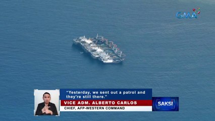 Kumpulan ng Chinese vessels sa West Phl Sea, kinumpirma ng AFP WESCOM | Saksi