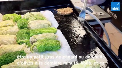 Chou vert farci - farce de poulet