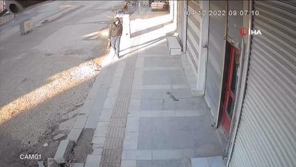 Akçakale'de iş yerindeki patlama anı güvenlik kamerasında