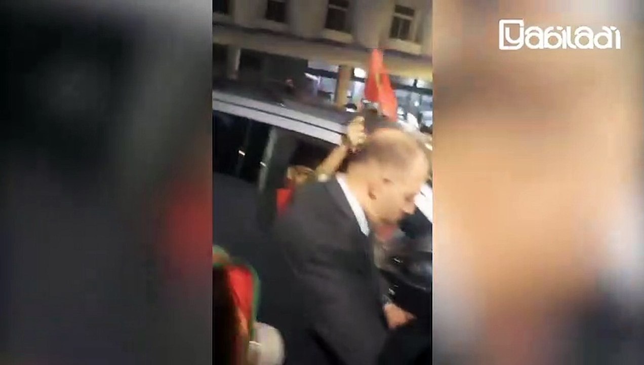 الملك محمد السادس يحتفل بفوز المنتخب المغربي