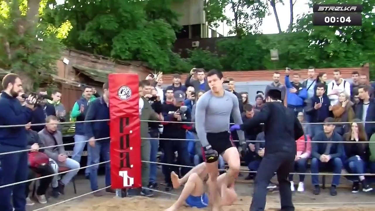 Best Fights of Rugby Player in STRELKA (Top Dog Announcer )