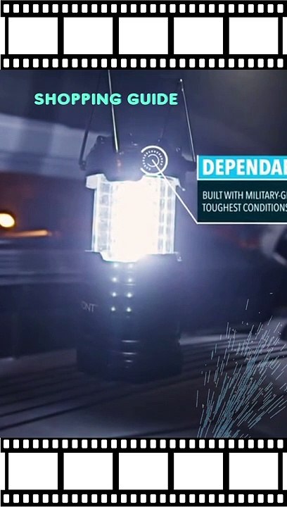 ACamping Lantern LED Lanterns, Suitable Survival Kits for Hurricane, Emergency Light for Storm, Outages, Outdoor Portable Lanterns, Black, Collapsible, (Batteries Included)