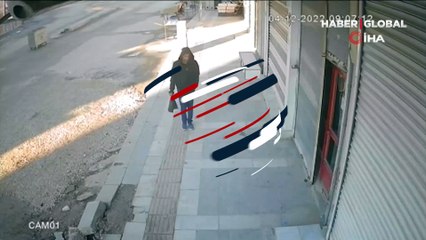 Akçakale'de patlama anı güvenlik kamerasında