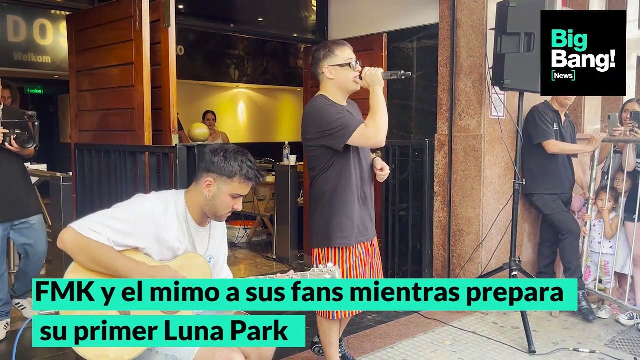FMK y el mimo a sus fans mientras prepara su primer Luna Park - Vídeo ...