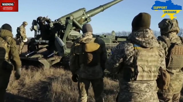 Horrible Footage!! Ukrainian drones drop bombs on Russian troops hiding in trenches near Bakhmut .