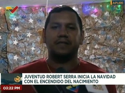 Apure | Misión Jóvenes de la Patria Robert Serra realizan pesebre en la plaza Negro Primero