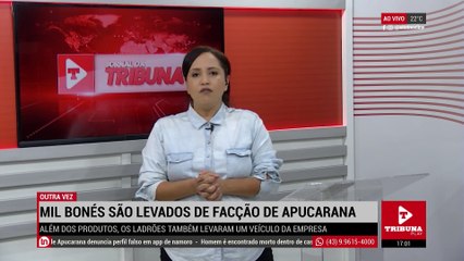 Facção tem parede quebrada e mil bonés são levados, em Apucarana