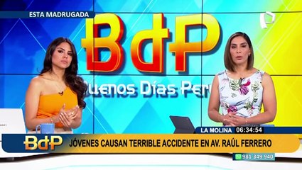 Accidente de madrugada: jóvenes resultan heridos tras chocar contra árbol en La Molina