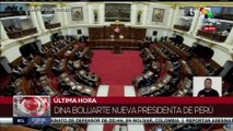 Nueva presidenta peruana insta a un proceso de diálogo entre todas las fuerzas políticas