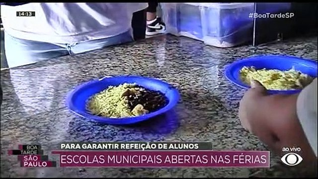 Escolas municipais de SP abrem nas férias para garantir refeições 07/12/2022 18:45:53