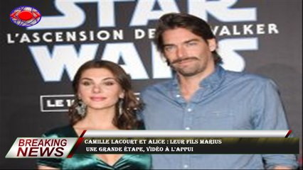 Camille Lacourt et Alice : leur fils Marius  une grande étape, vidéo à l'appui