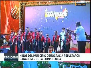 Culmina primer festival Falcón suena en navidad donde niños demostraron su fortaleza en el canto