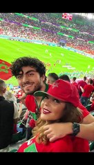 سميرة سعيد تحتفل بفوز المغرب بالغناء من داخل الاستاد