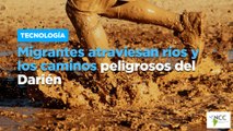 Migrantes atraviesan ríos y los caminos peligrosos del Darién